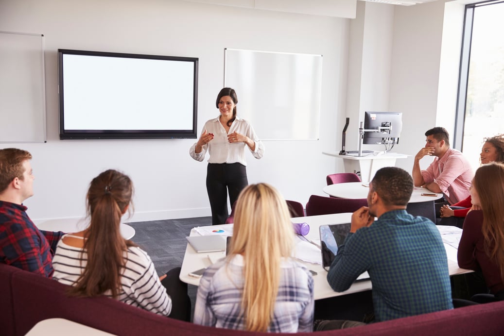 University Students Attending Lecture